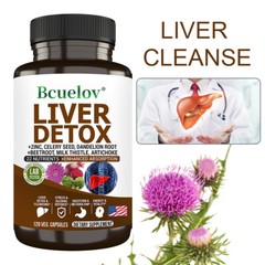 Liver Support, Cleanse, Detox & Repair Formula 22 Herbs Including Milk Thistle