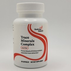Seeking Health Trace Minerals Complex IRON-FREE 30 Capsules Essential Mineral