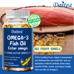 OMEGA-3 Fish Oil Esters – 2160 Mg Active Omega-3 Supports Heart Health