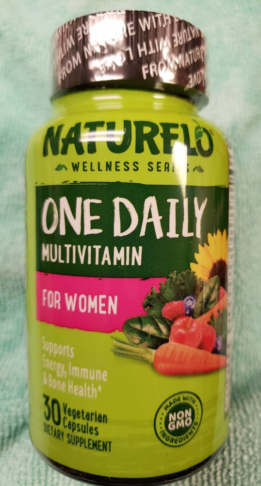Naturelo – ONE DAILY Multivitamin for Women – 30 Veg Caps – Non GMO – Exp 3/2025