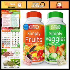 Whole Food Superfoods – 40+ Fruits & Veggies, High Beta Carotene, Soy Free, 90 C