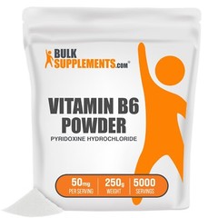 BulkSupplements Pyridoxine Hydrochloride (Vitamin B6) – 50 mg Per Serving