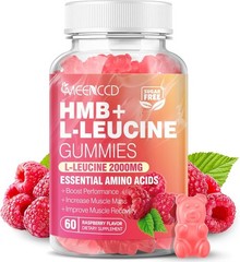 MEENCCD HMB and L-Leucine Gummies, HMB and Leucine Amino Acid Free Shipping