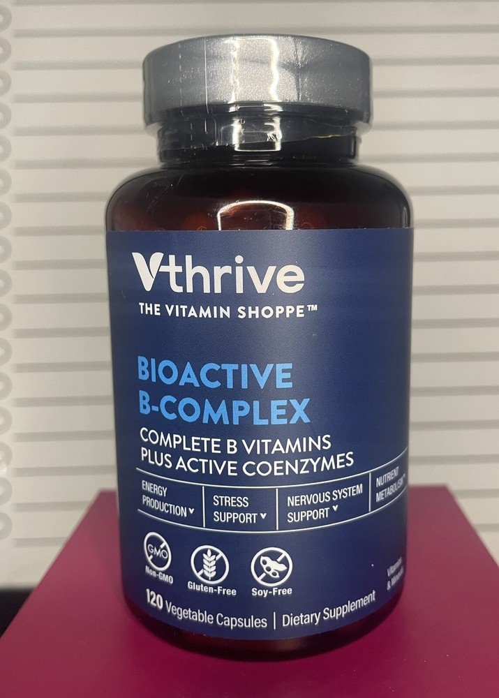 Vitamin Shoppe Vthrive Bioactive B-complex Multi 120ct, Energy & Stress Support