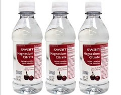Swan Magnesium Citrate Saline Laxative, Cherry Flavor 10 Fl Oz (3 Pack)