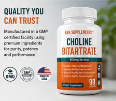 1 Choline Bitartrate Brain Memory Booster Phosphatidylcholine Nootropic