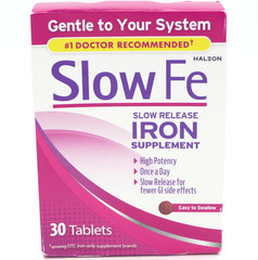 Slow Fe Slow Release Iron Supplement 30 Easy To Swallow Tablets Exp 10/27