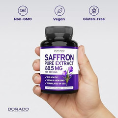 Saffron Supplements, 3 Month Supply, Pure 88.5Mg Saffron Extract for Women & Men