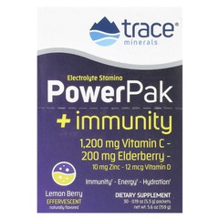 PowerPak + Immunity, Lemon Berry, 30 Packets, 0.19 oz (5.3 g) Each