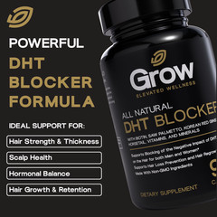 DHT Blocker with Biotin – Boosts Hair Growth & New Follicle Growth, 90 CAPSULES