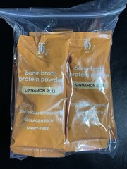 TD wellness bone broth protein powder 10 cinnamon roll Mint Chocolate Chip ￼