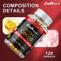 Ultra CoQ10 100mg – Cardiovascular Heart Health,Extra Strength Absorption