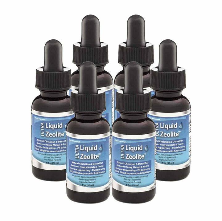 Ultra Liquid Zeolite Enhanced DHQ 6- 1 oz Bottles safety sealed Liquified Detox