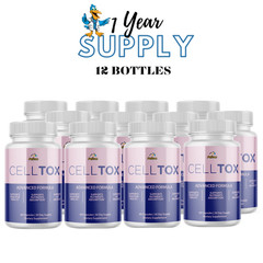 CELL TOX-Digestive Support- 12 Bottles- 720 Capsules