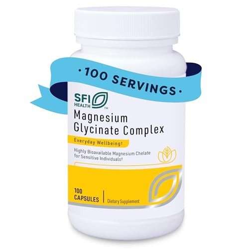 Magnesium Glycinate Complex 100 Capsules Chelated Blend
