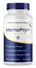(1 Pack) MemoPryl Nootropic All Natural Brain Supplement Memo Pryl 60 Capsules
