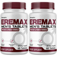 Eremax Men’s Health Daily Supplement Zinc, Maca, L-Arginine Support (2 Bottles)