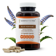 Secrets Of The Tribe Blue Vervain 120 Capsules 1000 Mg Blue Vervain Verbena