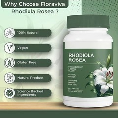 Rhodiola 2-Pack Rosea Capsules – Floraviva for Energy, Focus, Mood