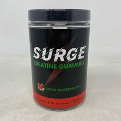 Surge Supplements Creatine Gummies Sour Watermelon 120ct 5g/Serving