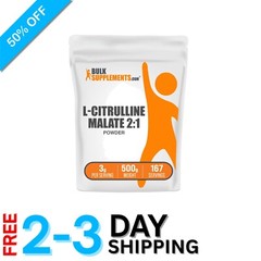 L-Citrulline DL-Malate 2:1 Powder – Unflavored, 3g Serving for Athletic Energy