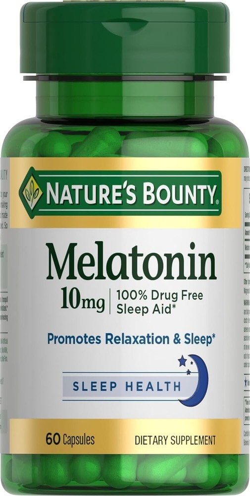 Nature’s Bounty Melatonin 10 Mg – 60 Capsules (2 Pack)