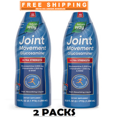 2 Pk -Nature’s Way Joint Movement Glucosamine Extra-Strength Liquid 33.8 fl. oz.
