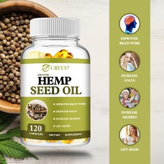 Hemp Seed Oil – for Calm, Sleep, Stress, Anxiety, Pain – Vitamin A, Omega-3,6,9