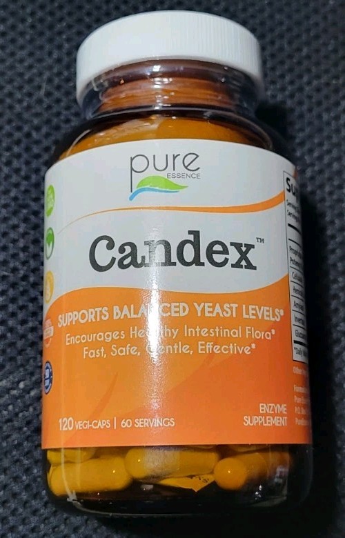 Pure Essence Candex 120 V.Caps Supports Healthy Yeast Levels Exp.6/28 Free Ship