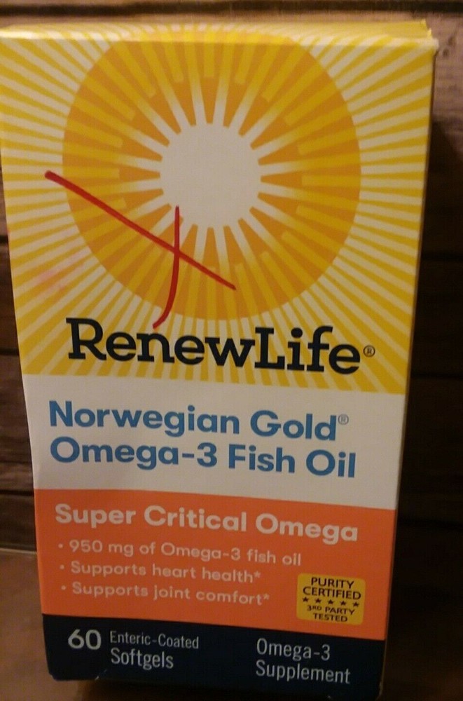 Renew Life Norwegian Gold Fish Oil Omega3 60 gels great price fantastic product 