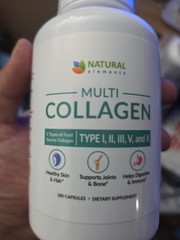 Natural Multi Collagen for Hair,Skin,Nails,Bone&Digestive 180ct