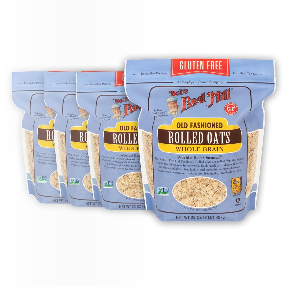 Bob’s Red Mill Gluten 32 Ounce (Pack of 4), Off-white to tan light brown