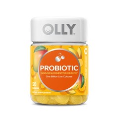 3x OLLY Probiotic Gummies Tropical Mango 50 Count NEW EXP 2027+