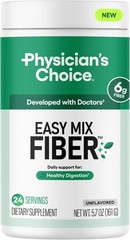 Physicians CHOICE Easy Mix Fiber for Digestive Health Regularity – No Grit, …