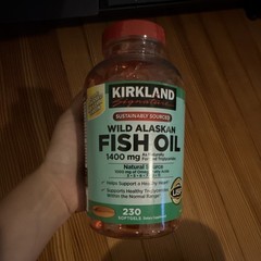 Kirkland Signature Wild Alaskan Fish Oil 1400mg 230 Softgels Heart Health