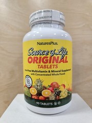 NaturesPlus Source of Life Original Multivitamin Iron Free 90 Tablets Exp 12/28