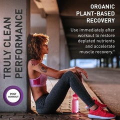 Organic Recovery Powder for Post-Workout with 100mg Magnesium, 30 Servings