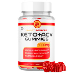 (1 Pack) Sweet Restore Keto ACV Gummys Vitamin Max Supplement 60 Gummies