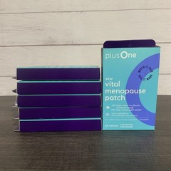 PLUS ONE Vital Menopause Patch 8 AM & 8 PM Patches EXP 6/2028 LOT OF 6 BRAND NEW