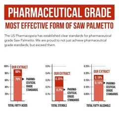 Saw Palmetto Extract 10X Potency + Pumpkin Seed Oil – Prostate Health & Hair Gro