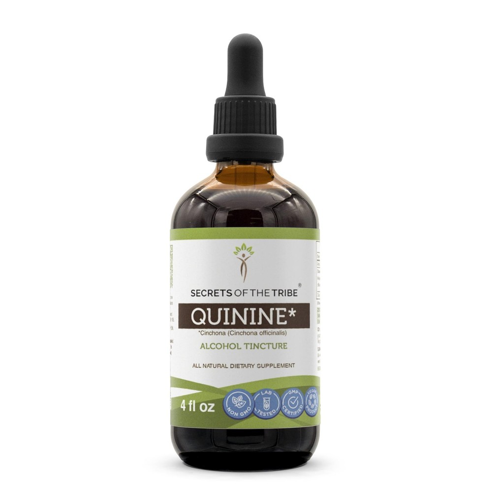 Secrets of the Tribe Quinine Tincture Alcohol Extract, HighPotency Herbal Dro…