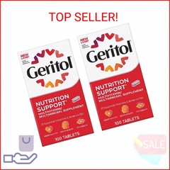 Geritol Multi-Vitamin Nutritional Support Tablets, Balance of 26 Essential Vitam