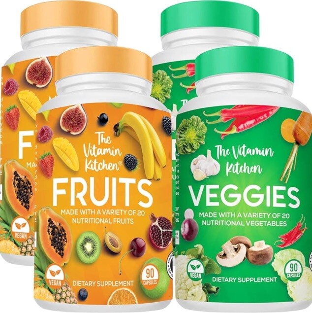 The Vitamin Kitchen – Fruits and Veggies Supplement 4pack