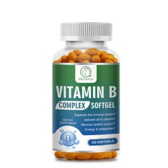 Vitamin B Complex 240 Capsules B1,B2,B3,B5,B6,B7,B9,B12, Immune Support Pills