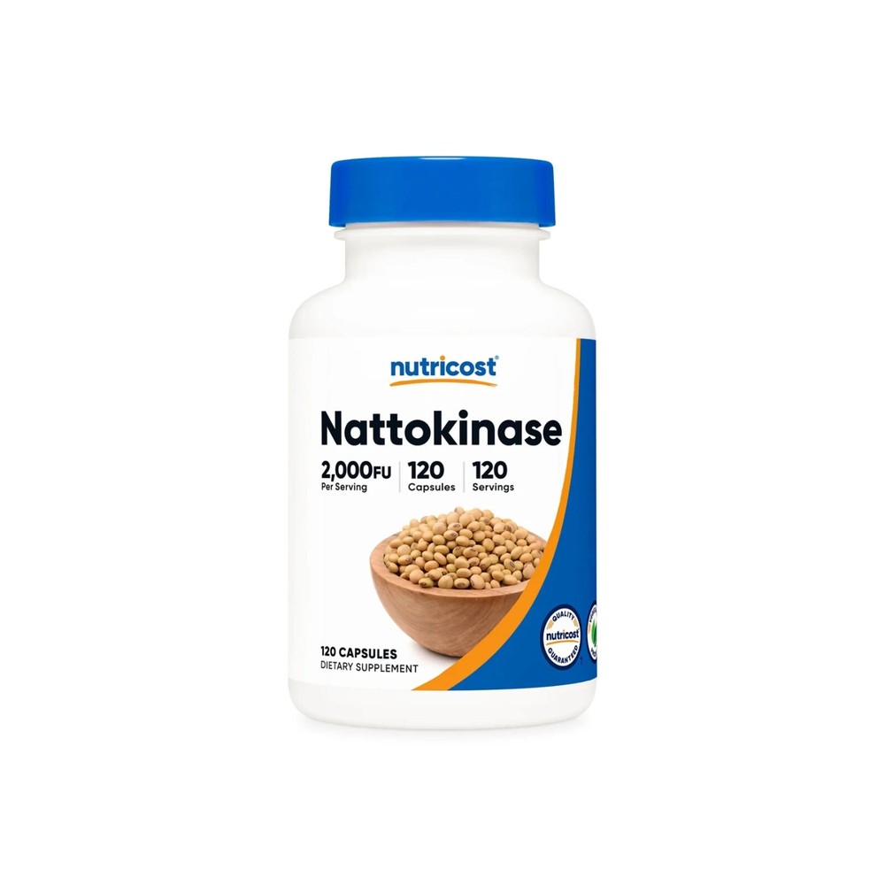 Nutricost Nattokinase 2,000FU, 120 Veg Caps – GF, Non-GMO – EXP 01/2027