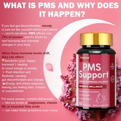 PMS Support Supplement for Women – Hormone Balance + Women’s Probiotics 50B CFU