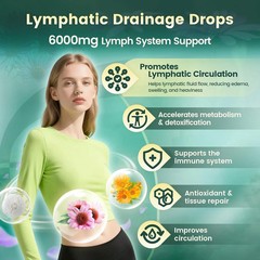 21-in-1 Lymphatic Drainage Drops for Liposomal, 6000mg Immune & Lymph System Sup