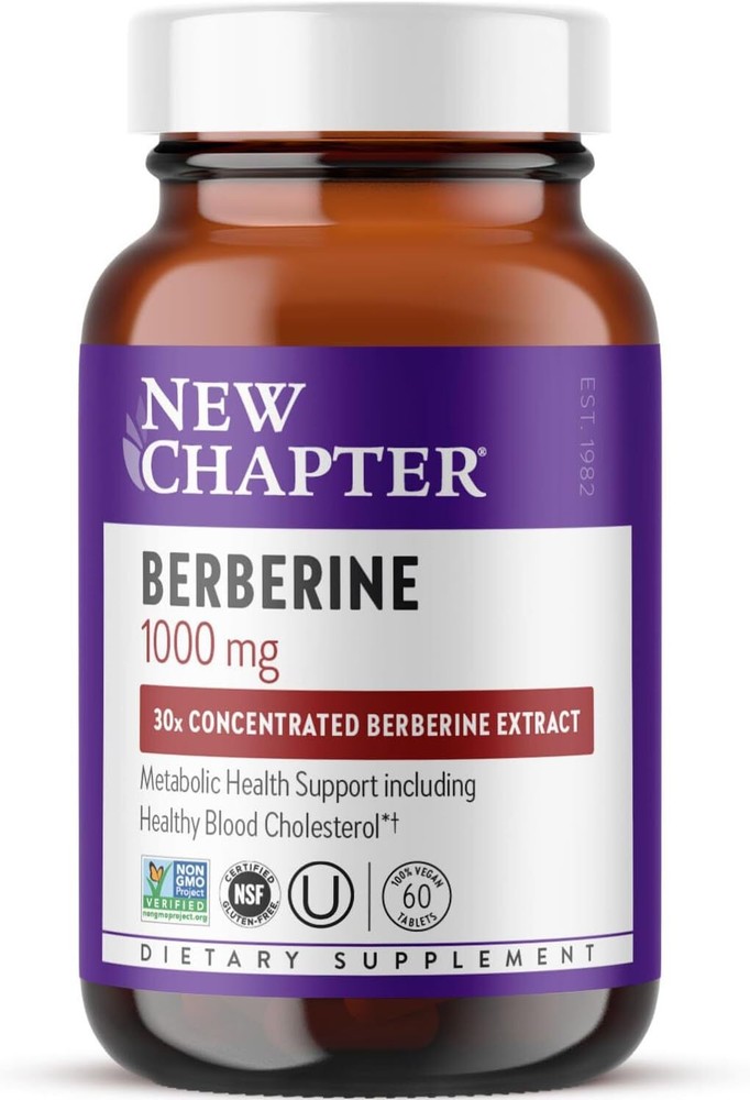 New Chapter – Berberine Supplement – 60 Ct exp 4/27