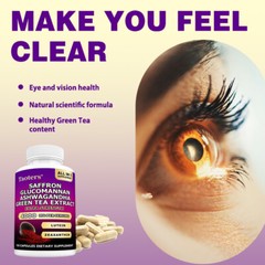 Saffron Supplements 4000mg with Lutein & Zeaxanthin – Mood & Vision Capsules
