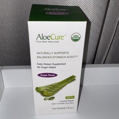 AloeCure USDA Organic Aloe Vera Juice Grape Flavor 500ml